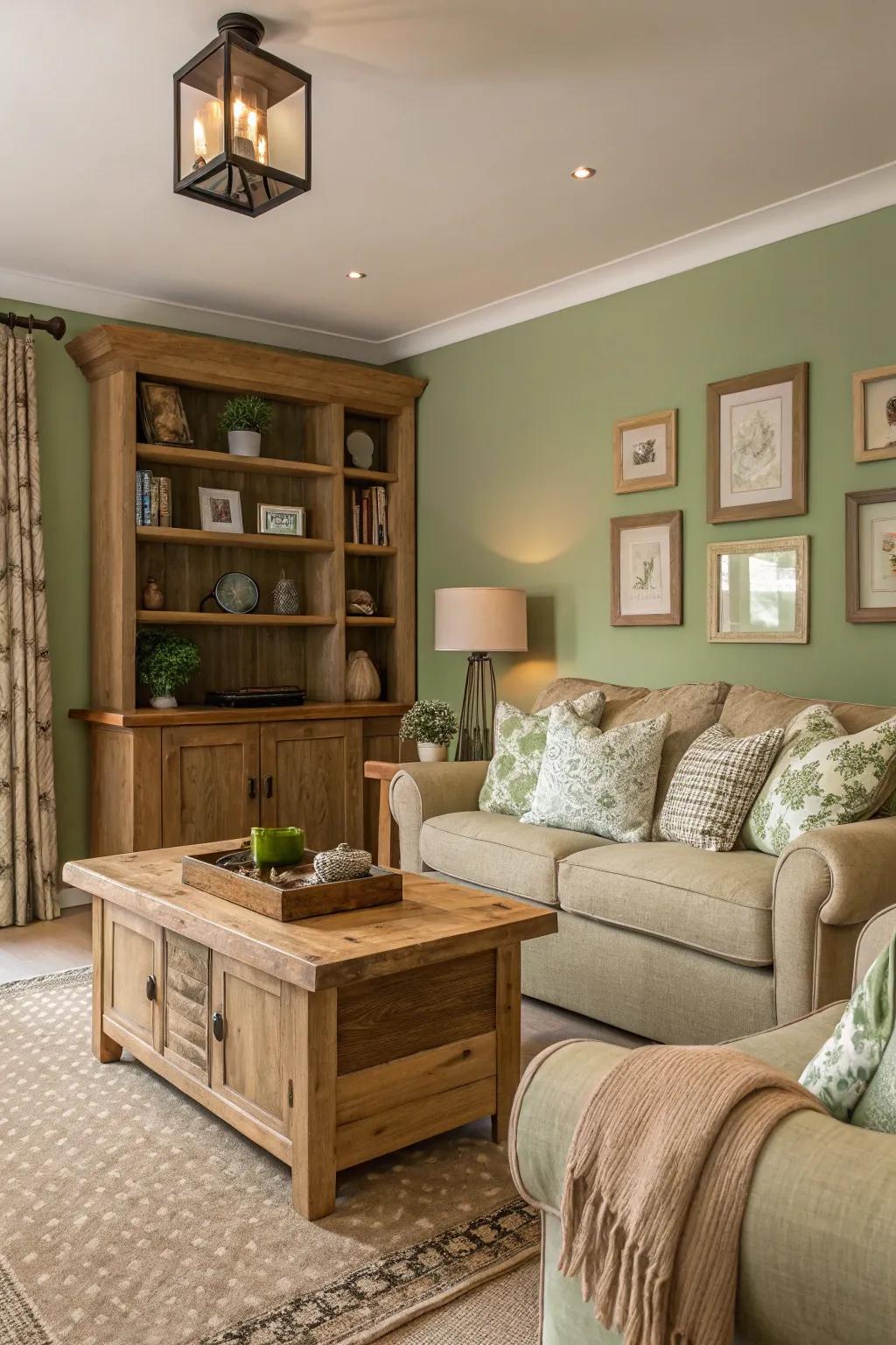 Natural tones foster a peaceful and balanced setting.