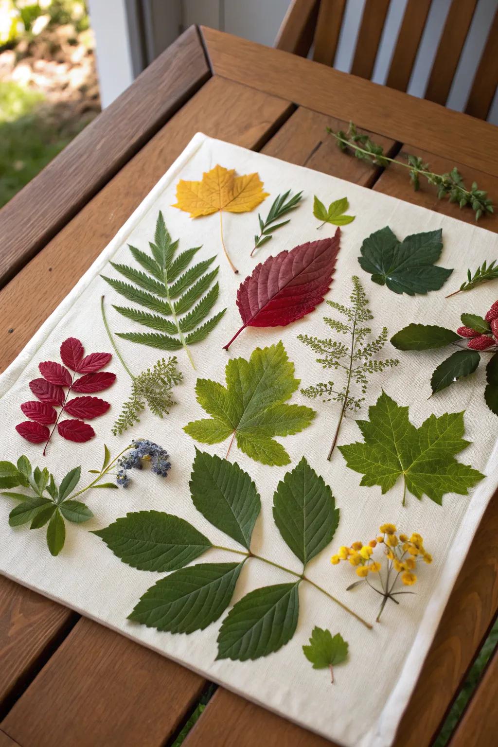 A beautiful collage featuring a diverse assortment of foliage and flora.