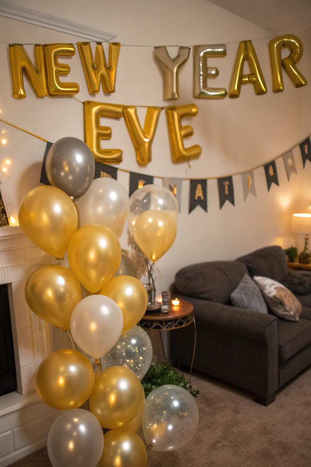 Balloon artistry introduces a hint of enchantment to your New Year's festivities.