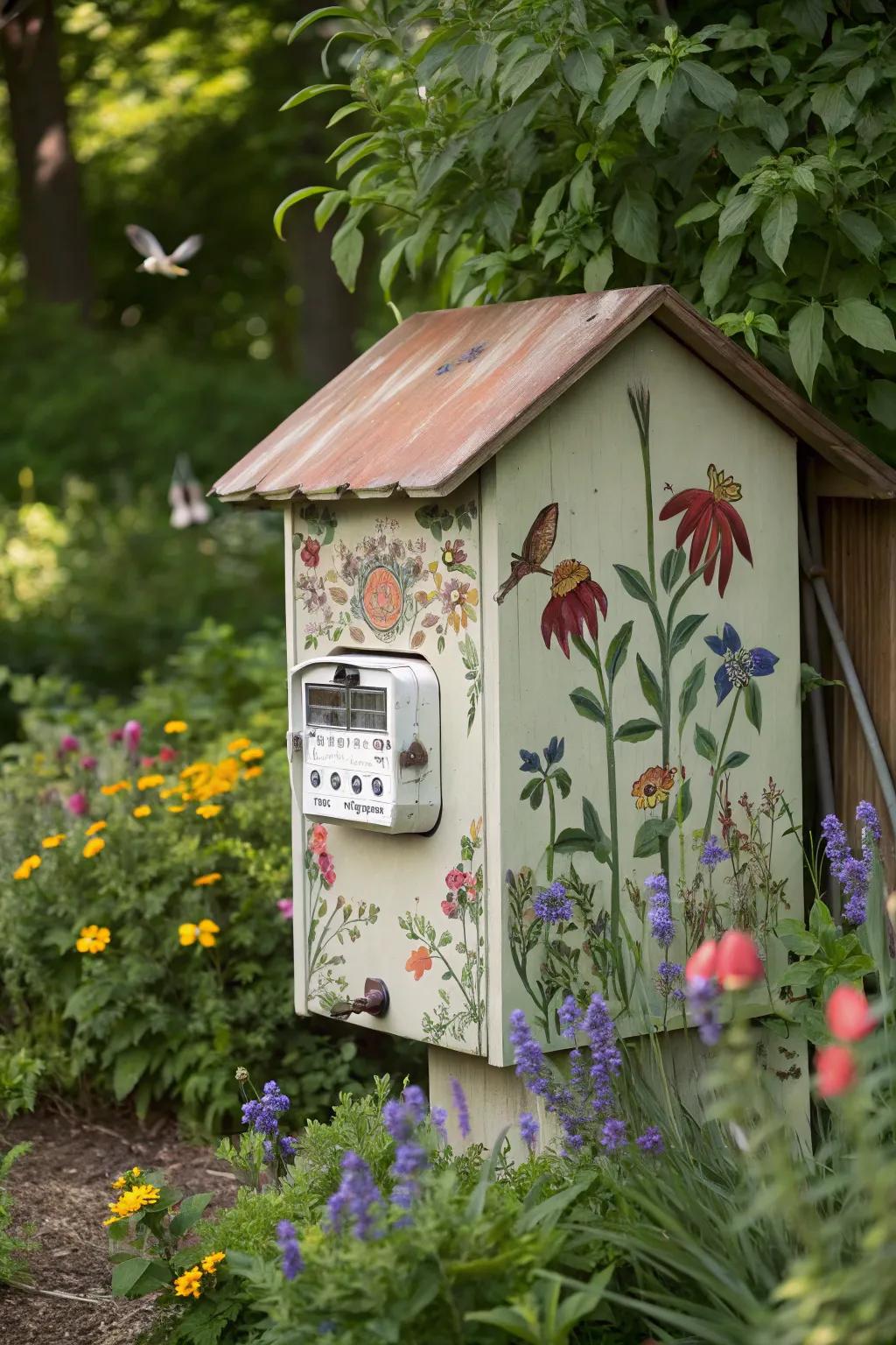 A quirky aviary shelter infuses allure into any garden.