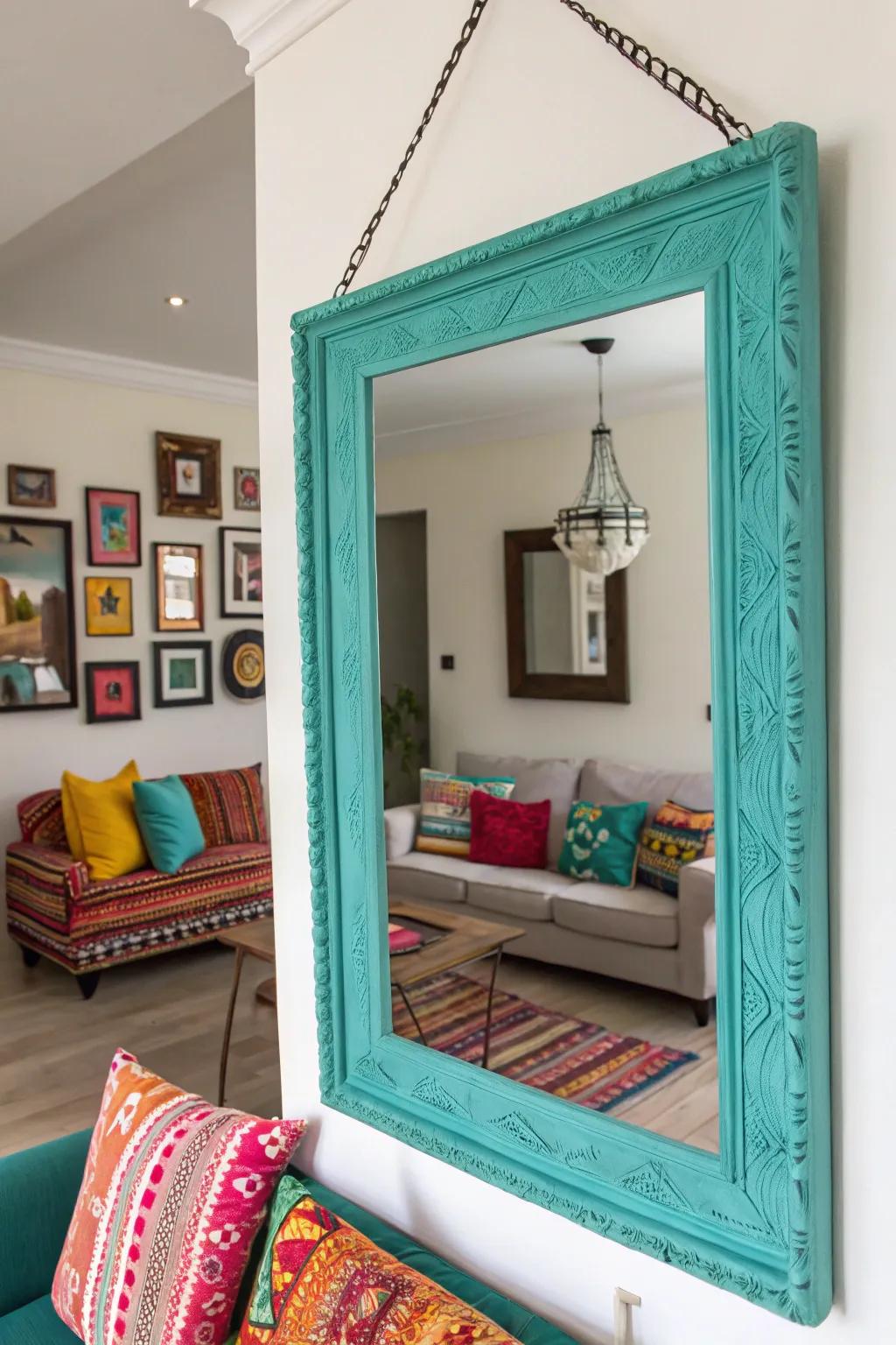 A bold color pop can revitalize your whole room.