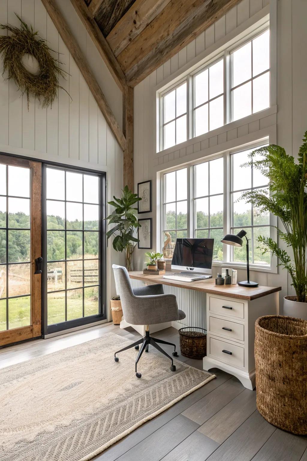 Design a productive and inspiring workspace within your pole barn.