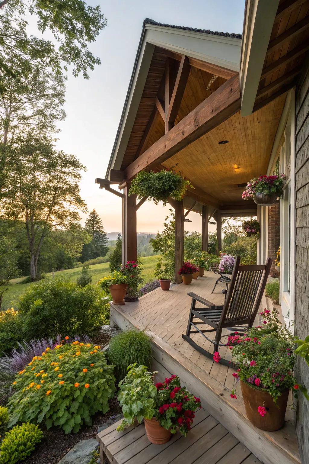 Classic charm with a gabled roof aesthetic.