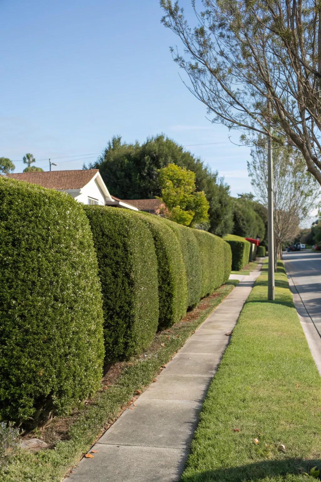 Shrubs delivering both solitude and sophistication.