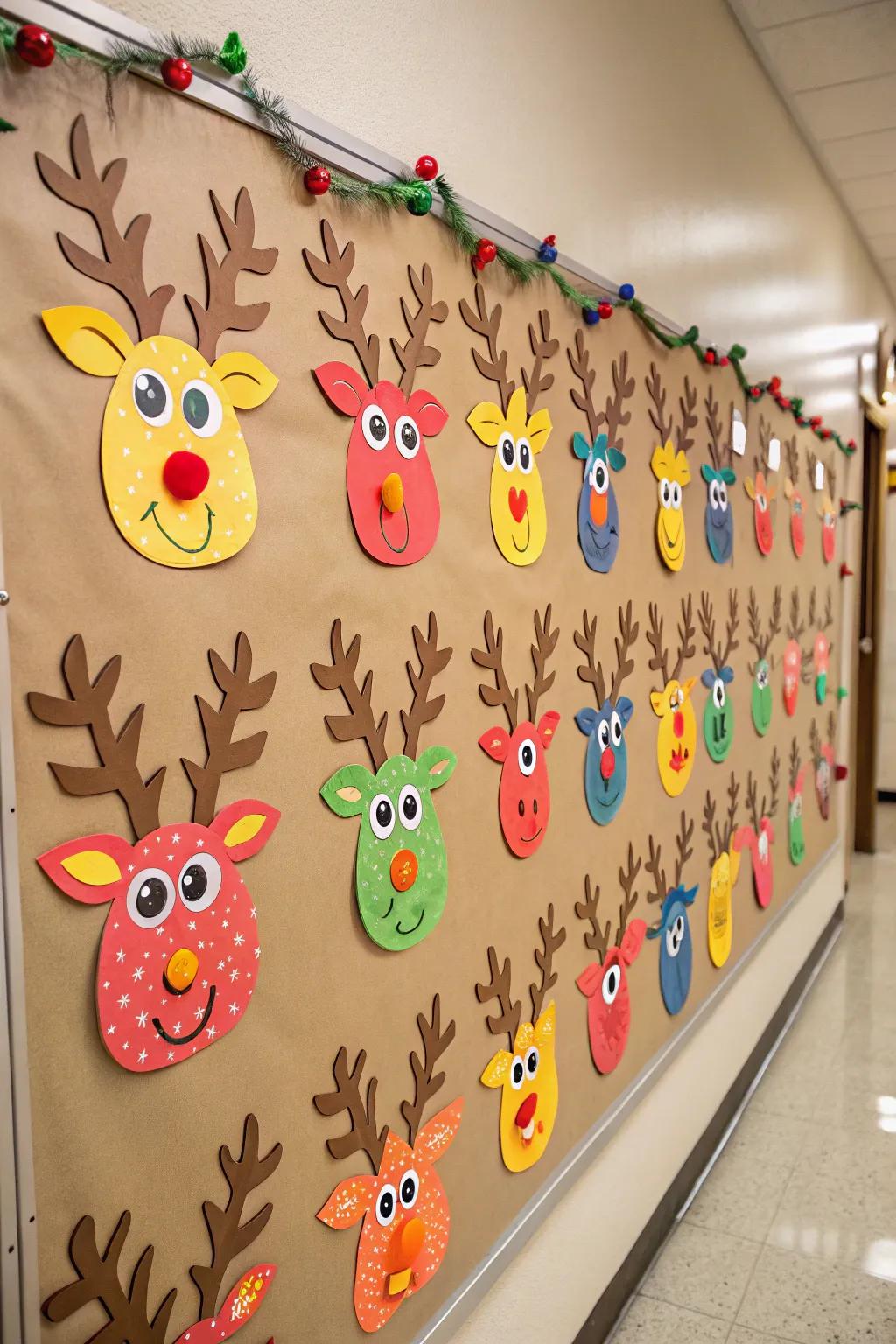 Enchanting reindeer shapes bring a playful spirit to your holiday trimmings.