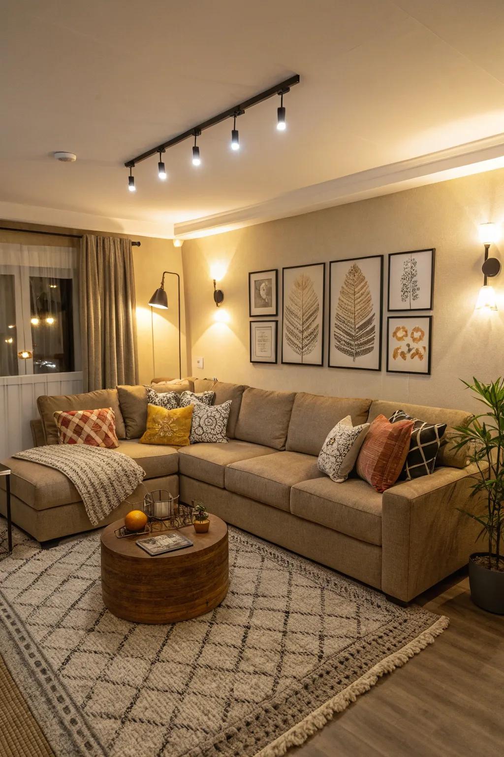 L-shaped sectionals nestle beautifully in corners, making the most of space while adding style.