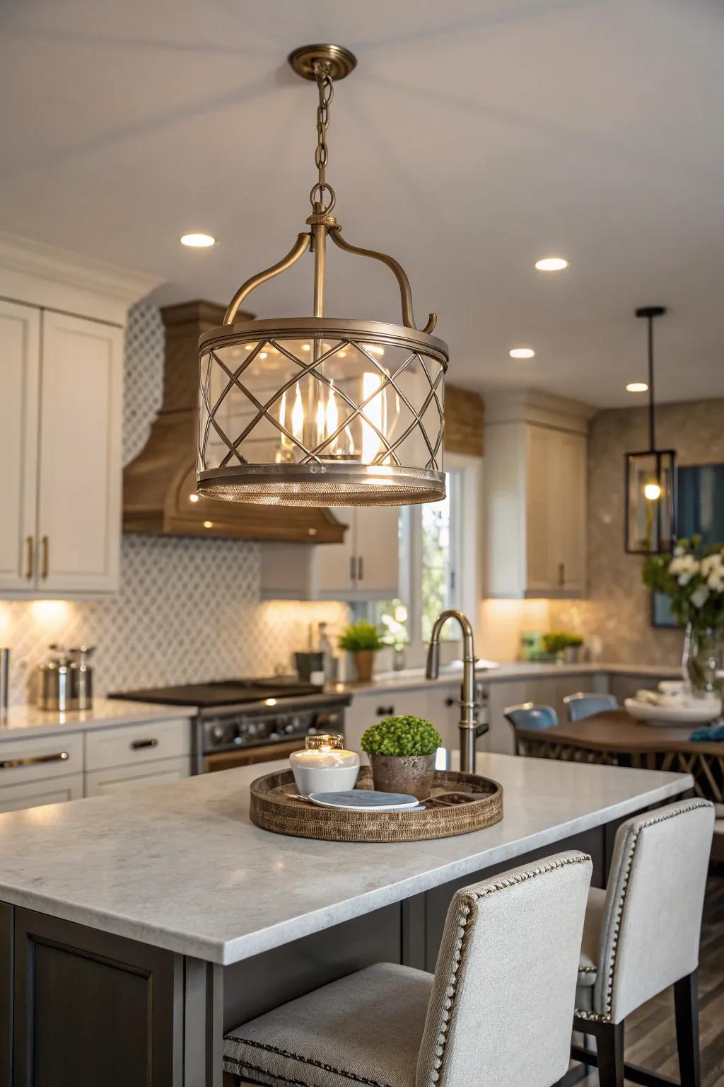 Improve your kitchen space with smooth semi-flush mount lights.