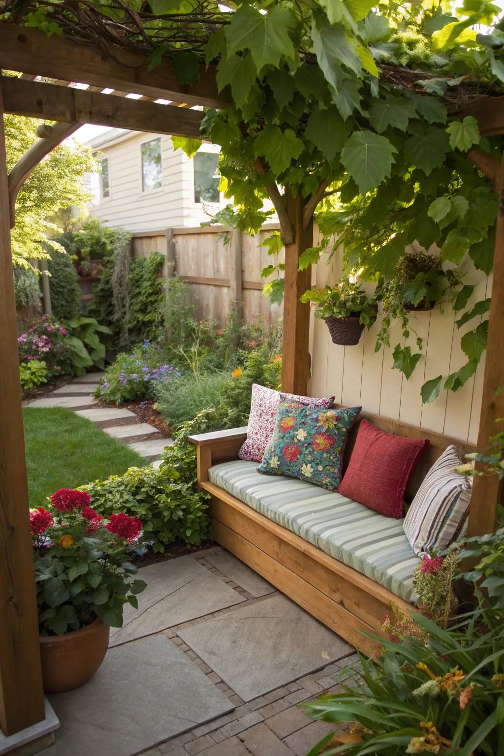 An inviting seating corner has the power to transform any space of your garden into a calming getaway.