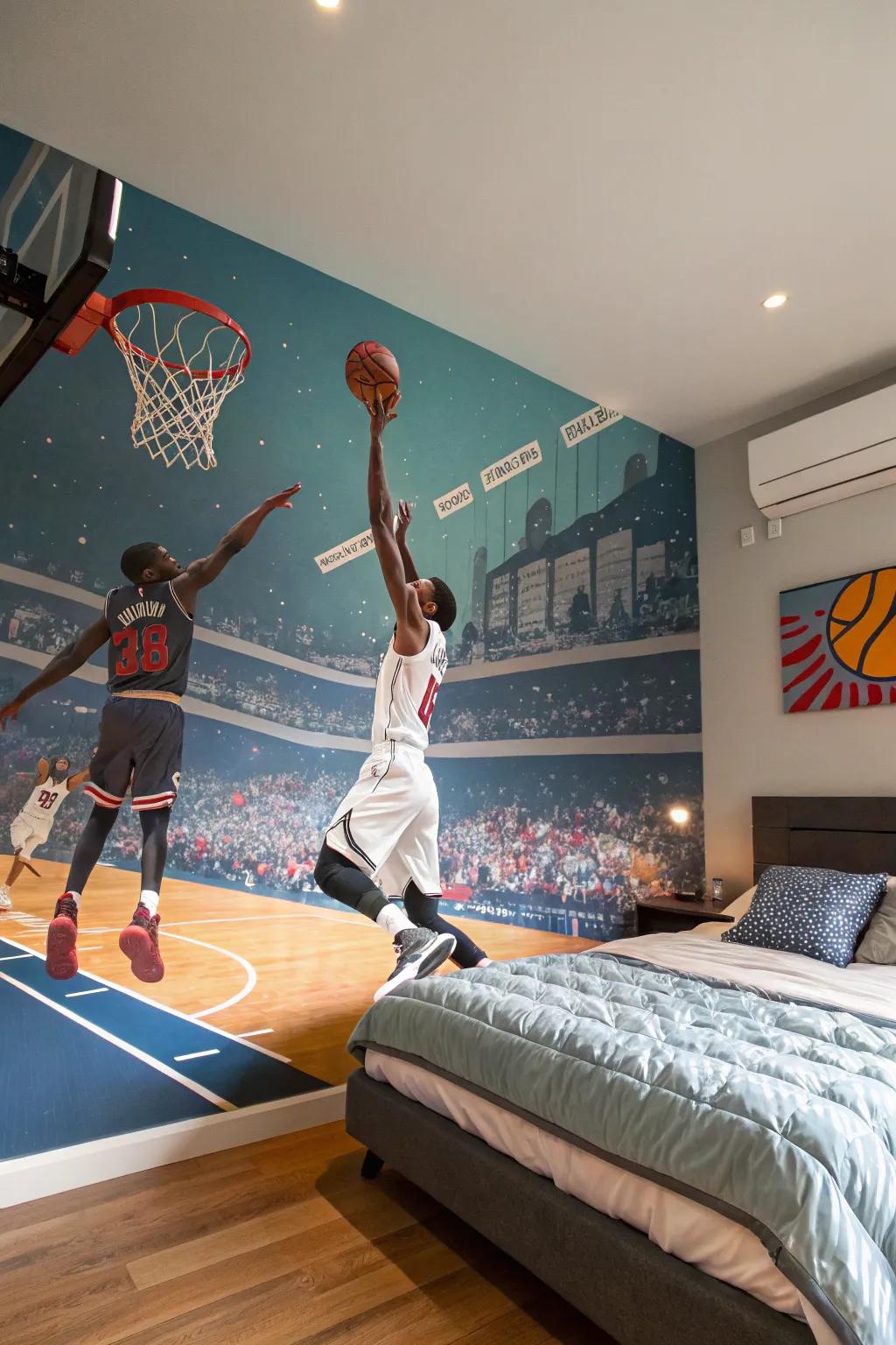 Make your space pop with exciting sports-themed wall art.