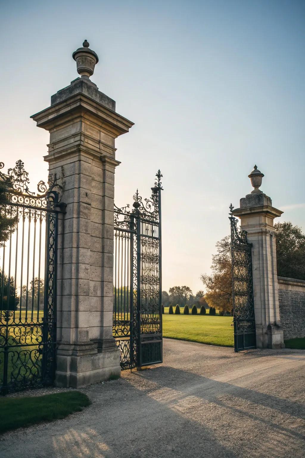 Redesign your entrance using the ageless charm of sturdy uprights.