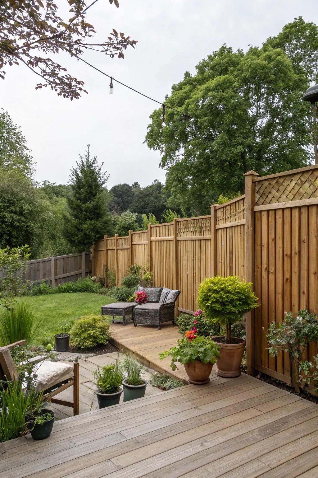 Vertical panel fences offer an ageless and refined aesthetic suitable for any dwelling.