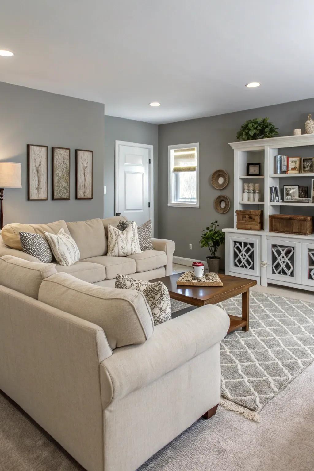 A serene color foundation establishing a transitional mood.