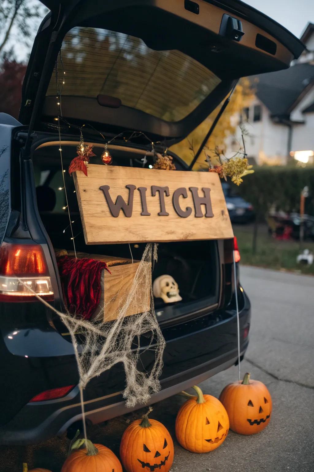 An enchanting welcome display establishes the captivating atmosphere for your trunk.