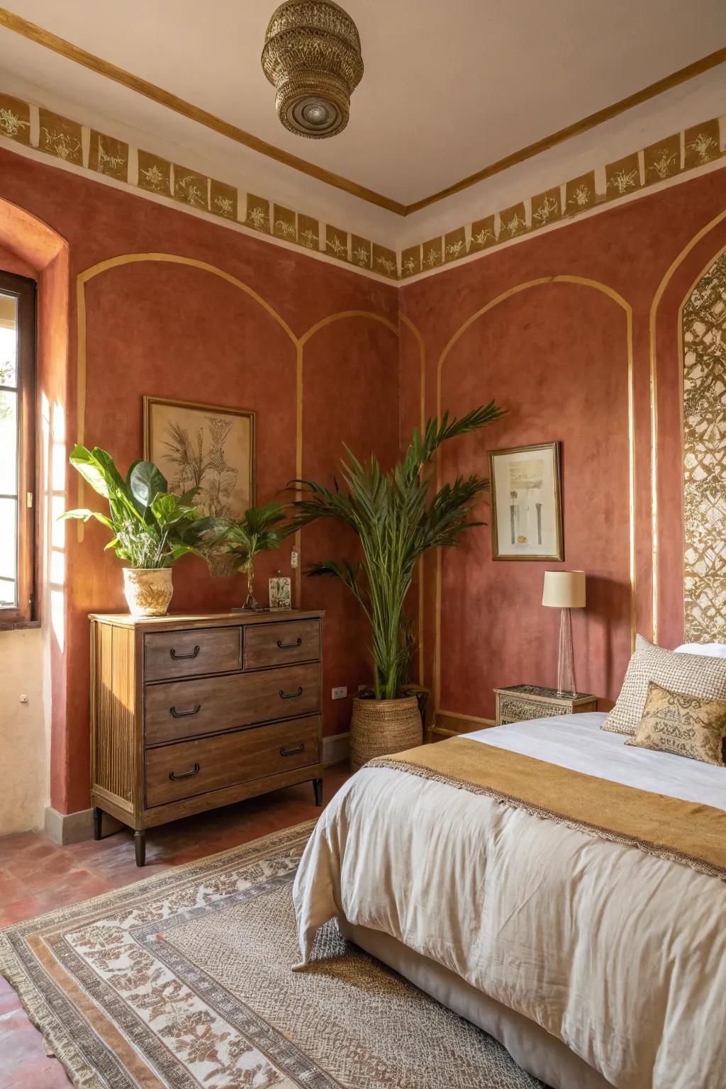 Adopt earthy color palettes to capture the core of Tuscan coziness.