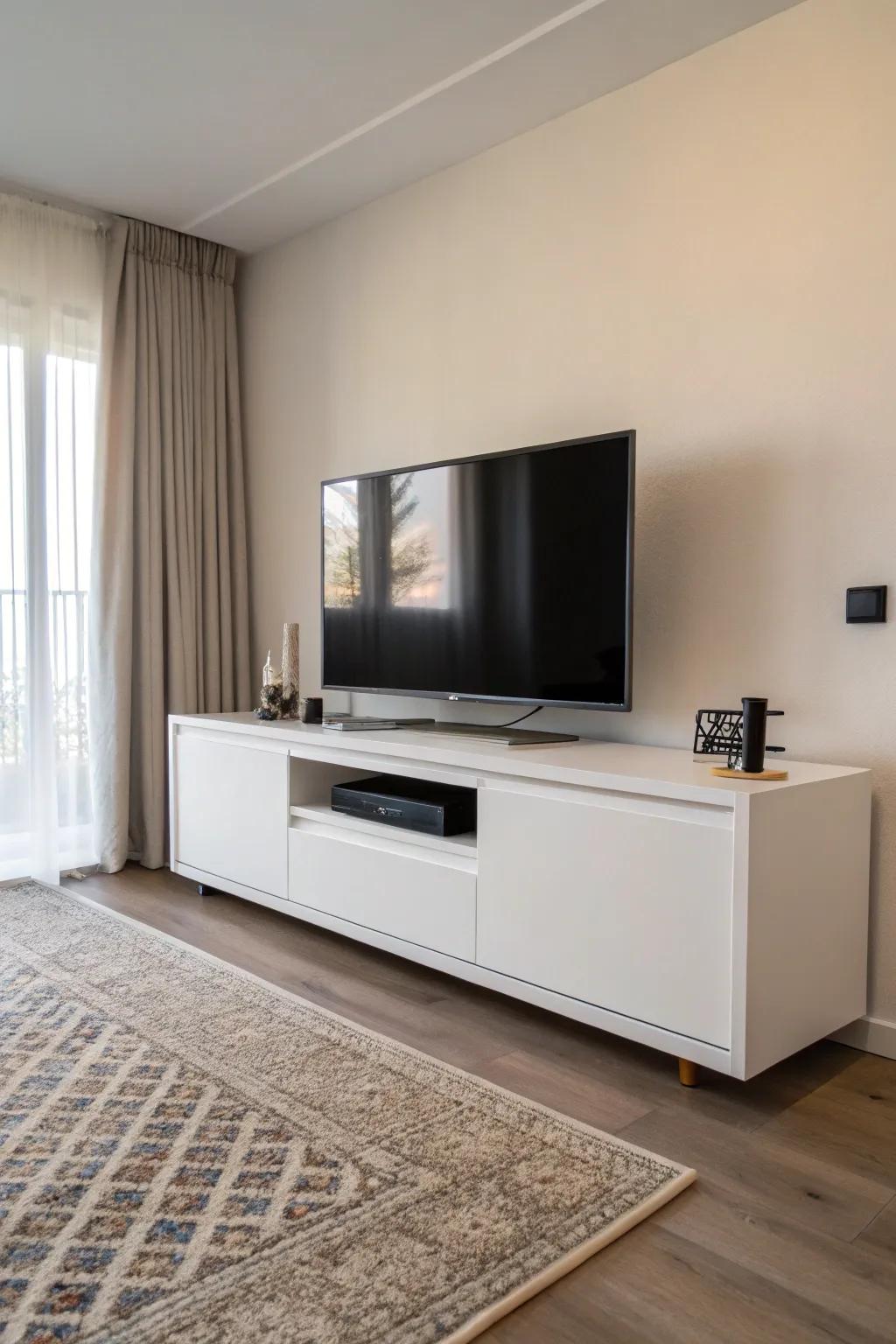 Refined simplicity creates a serene and airy ambiance in any living area.