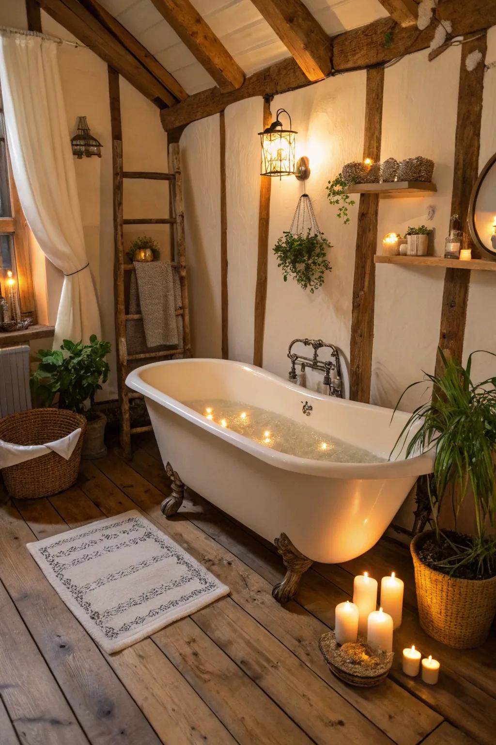 A clawfoot tub lends an enduring grace to any bathroom.