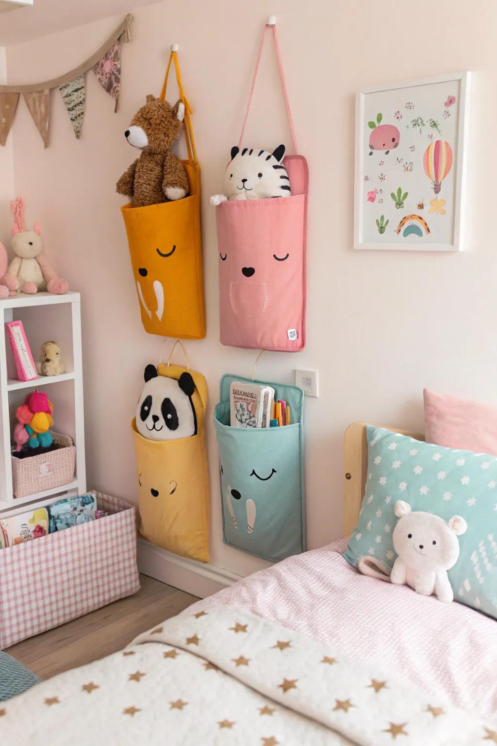 Creature-inspired wall hangers for a lively and whimsical touch.