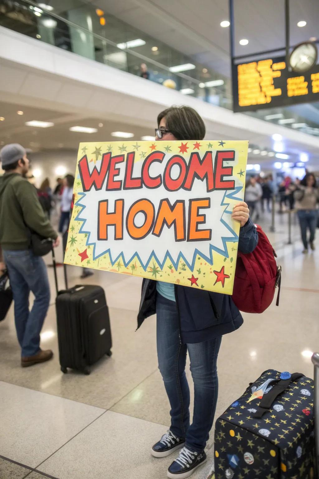 Create smiles with a funny welcome message.