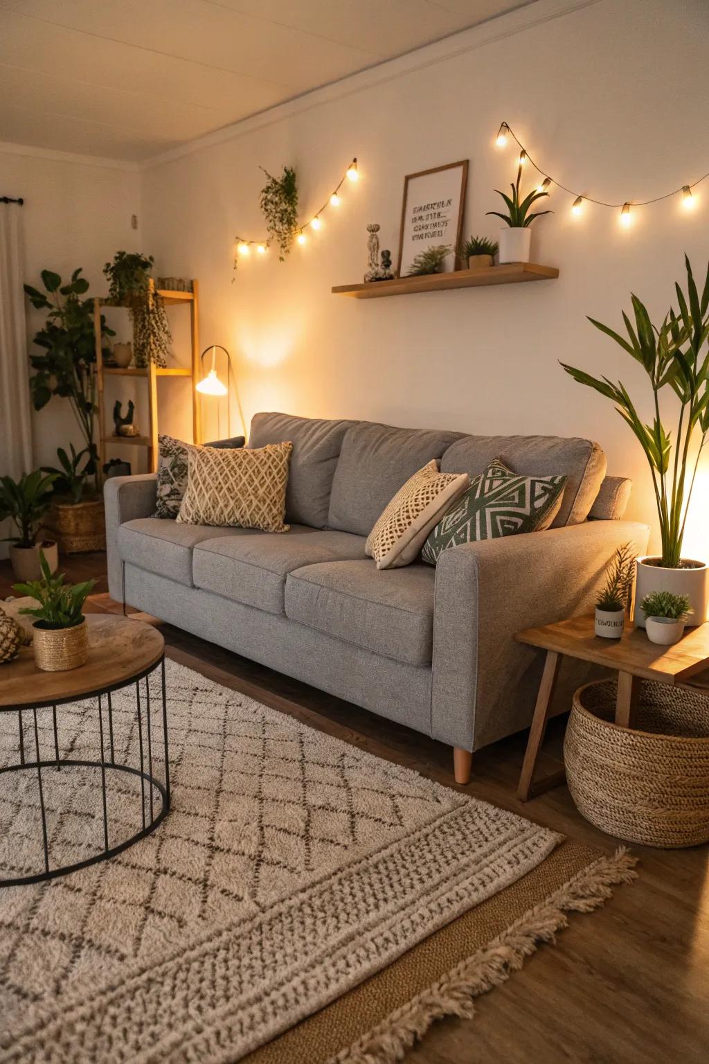 Sand-toned carpets introduce a hint of coziness and refinement to your area.