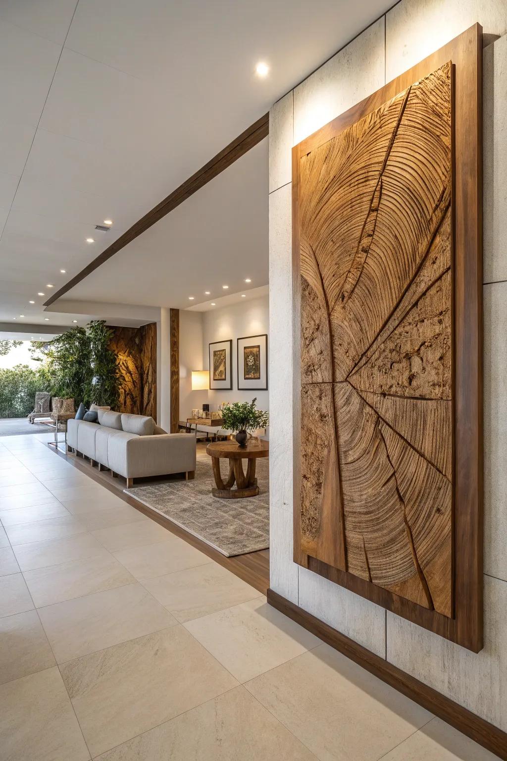 Transform your walls with captivating timber artworks.