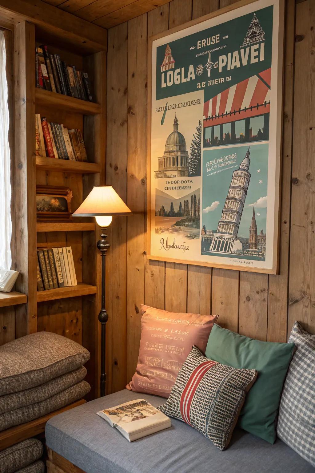 Prints featuring vintage travel evoke a sense of adventure and nostalgia.