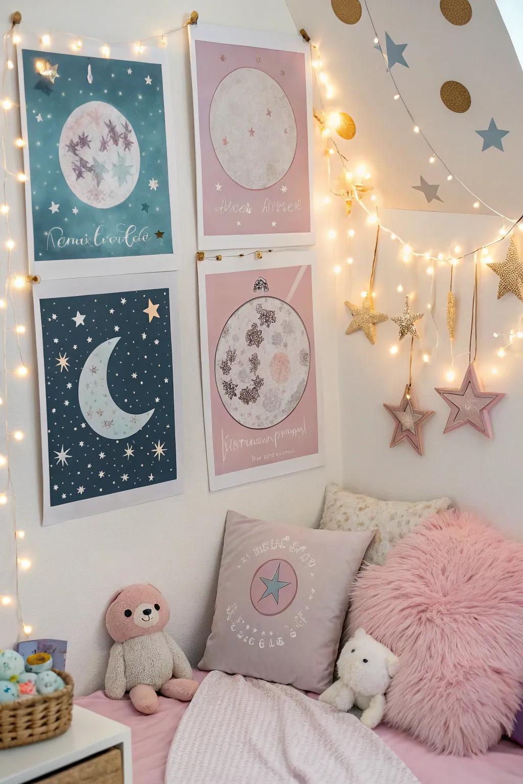 Cosmic designs lend a touch of magic and elegance.