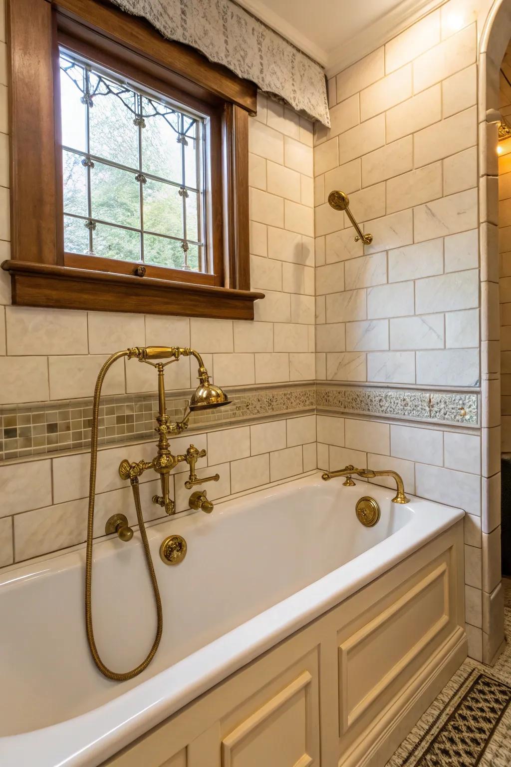 Introduce classic charm using classic fixtures.