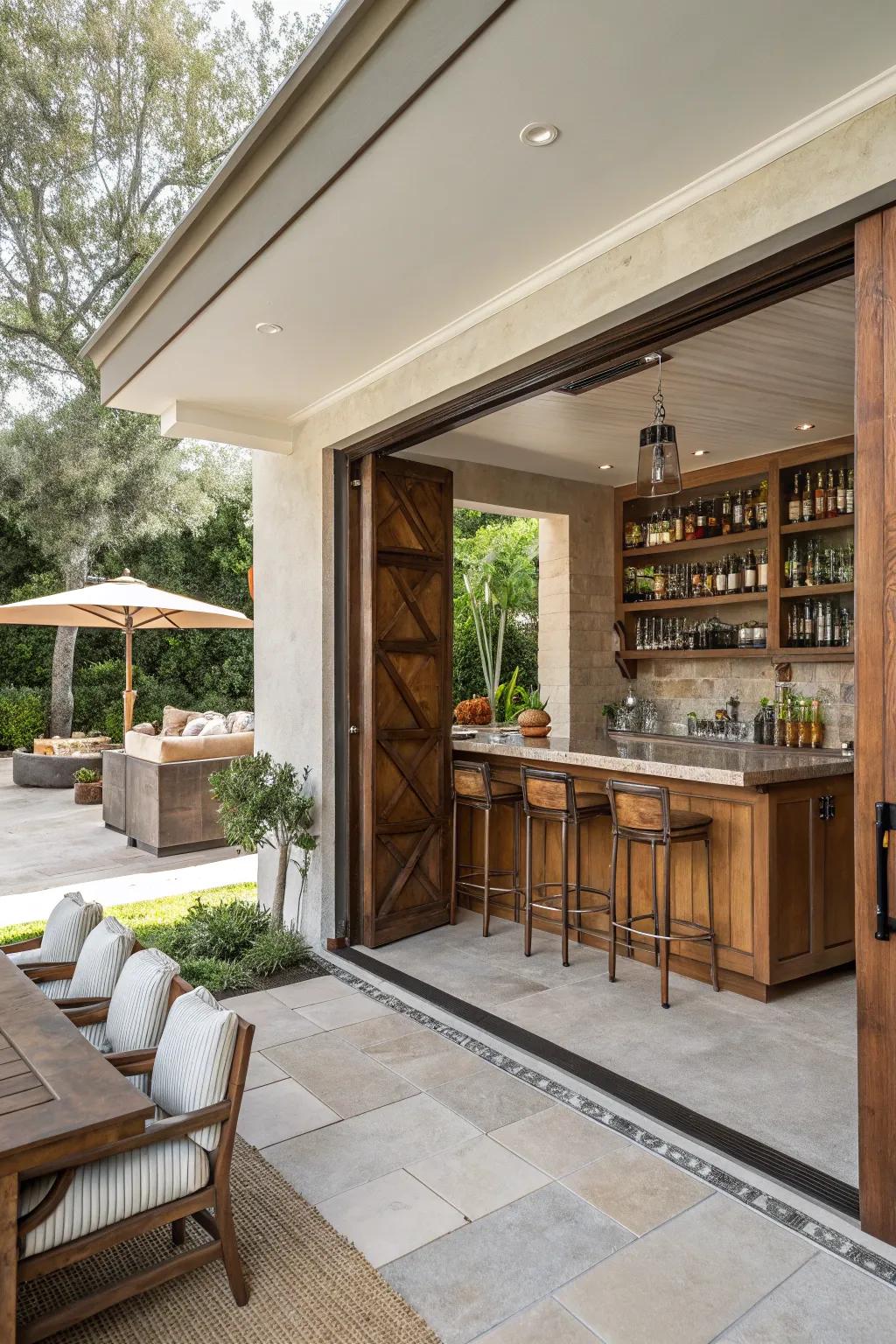 A smooth blend of inside and outside bar features.