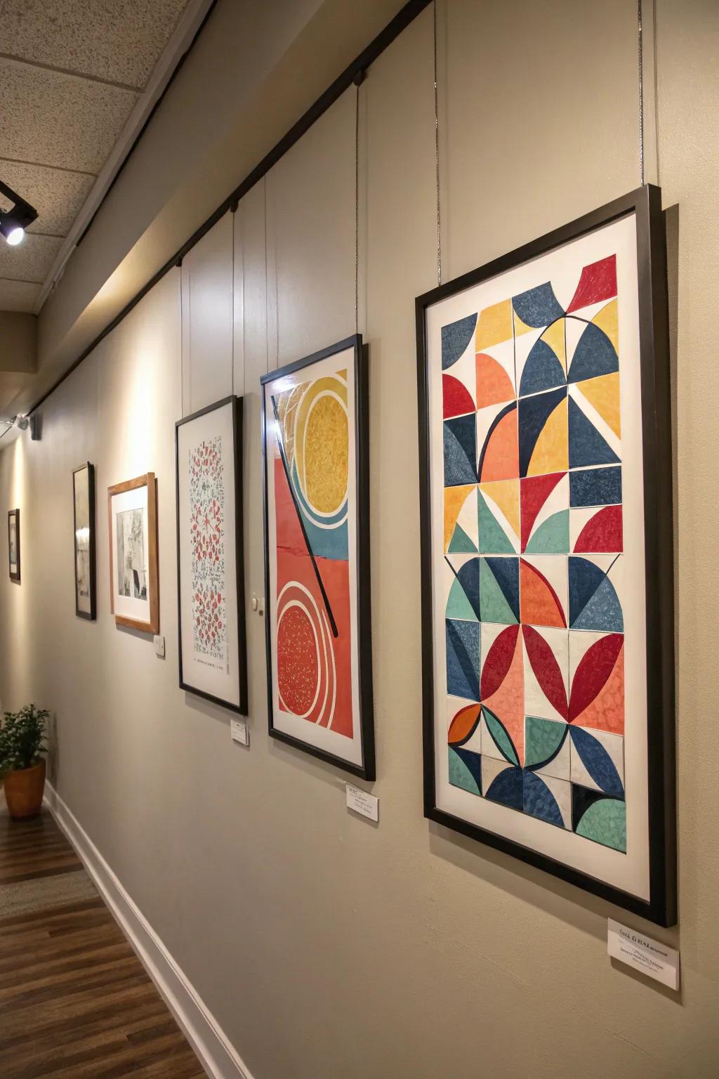 A trio of artwork pieces building intrigue through the oddity principle.