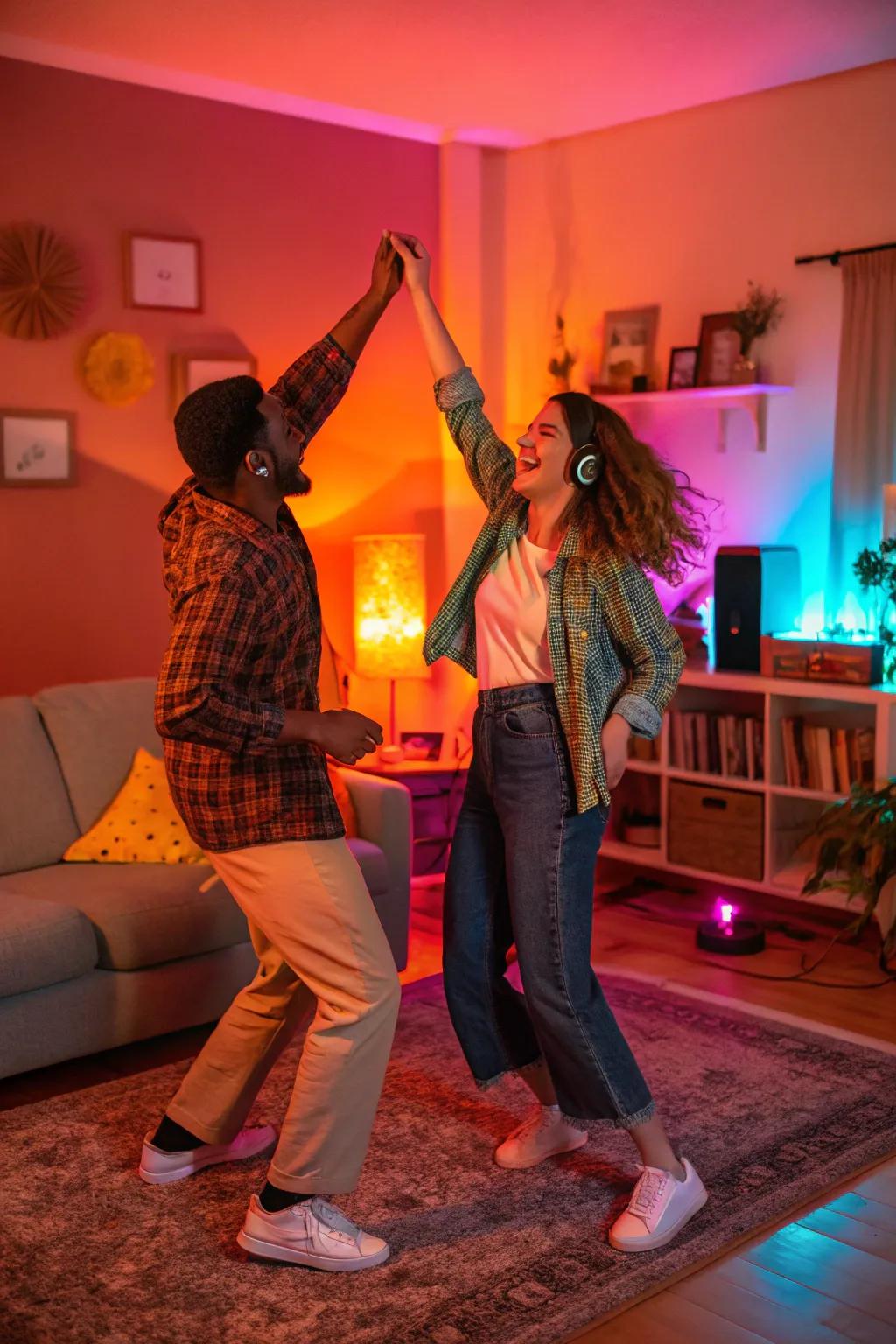 Let loose and revel in each other's company with an impromptu dance party.