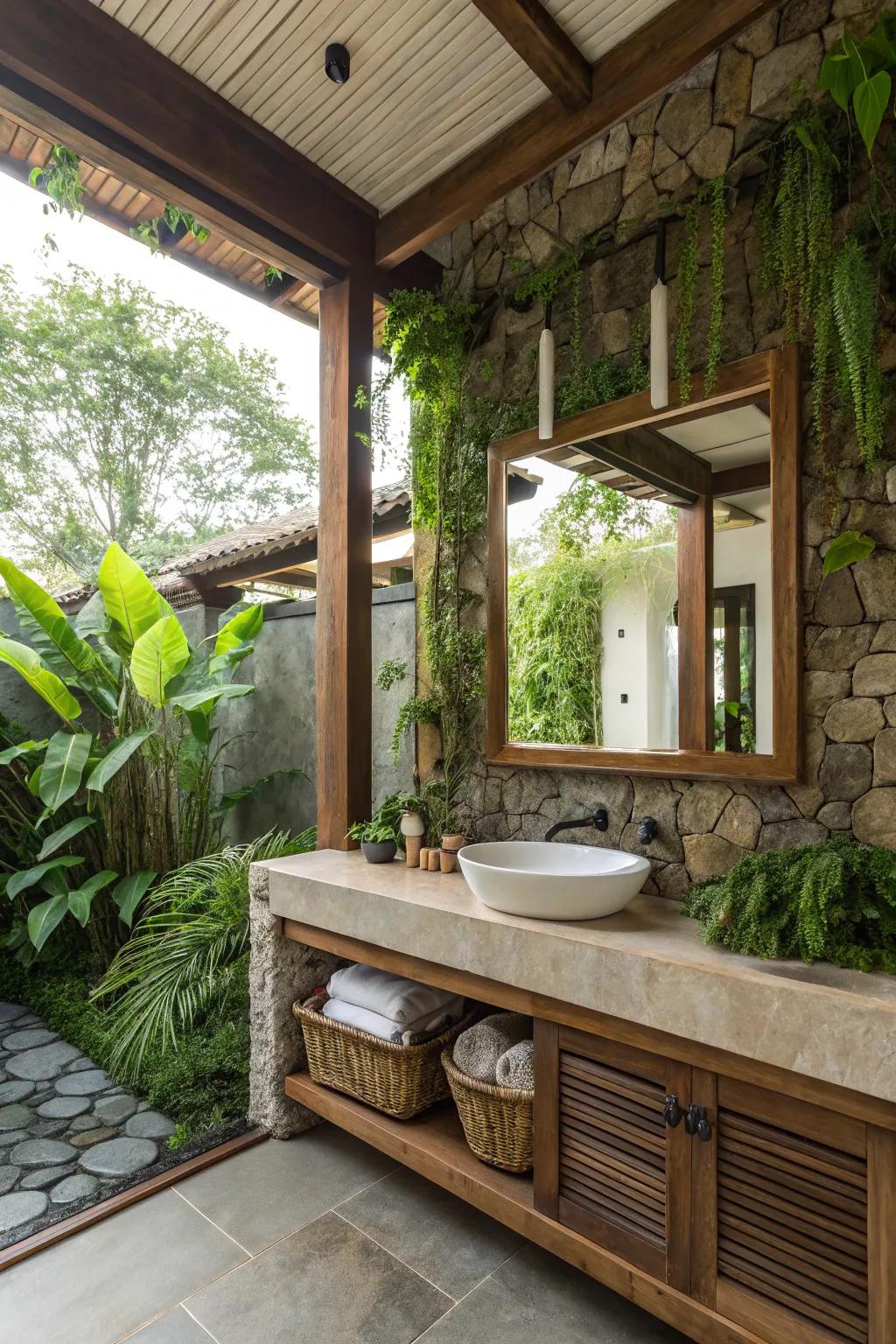 Mirrors enhance light and give the illusion of space.