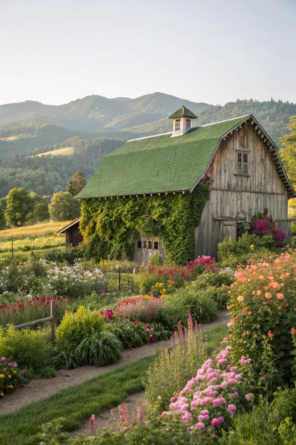 Foliage roofs deliver aesthetic and environmental advantages.