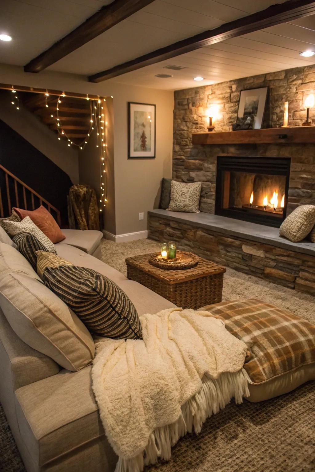 Seating nooks invite relaxation and comfort.