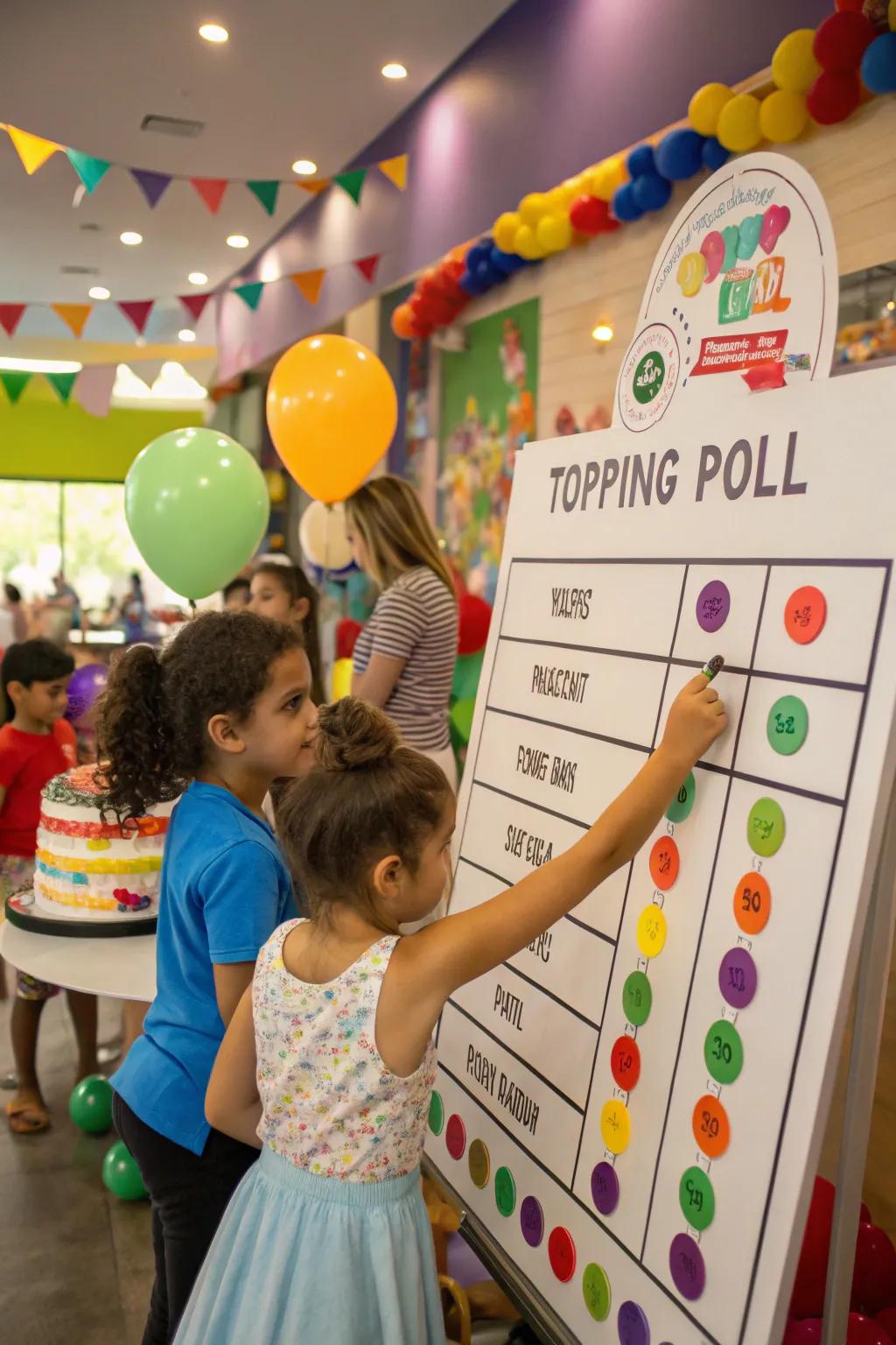 An interactive addition vote involves guests in a delightful way.