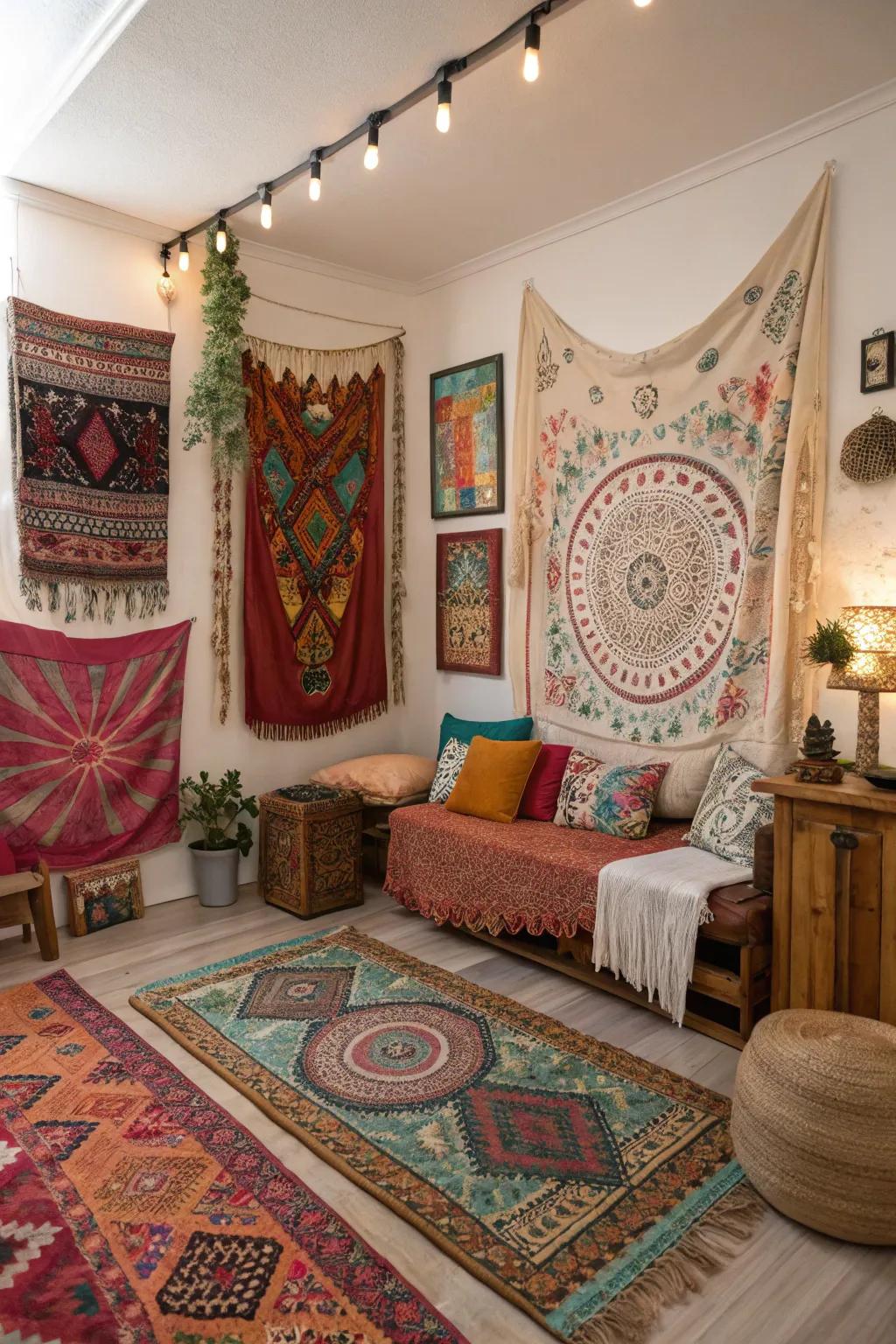 Regional styles add a personal touch to bohemian design.