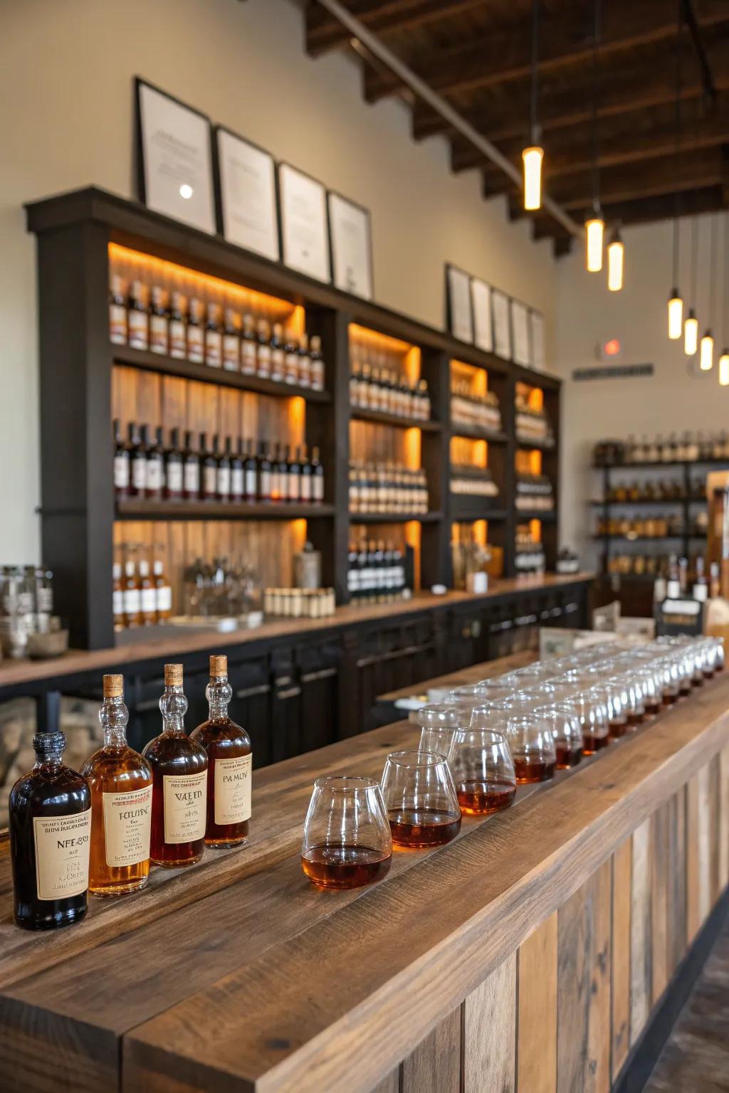 An open sampling area enriches your nectar sharing experience.