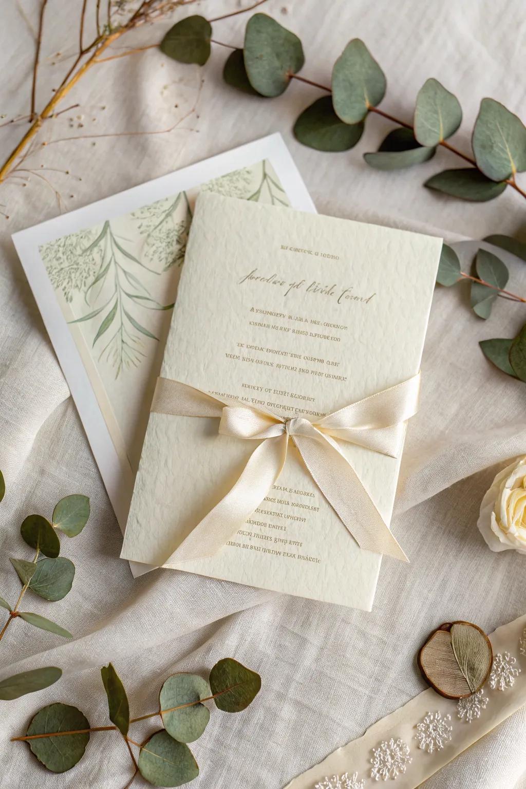 Elegant simplicity: Capture the essence of your special day through exquisitely crafted gathering mementos.
