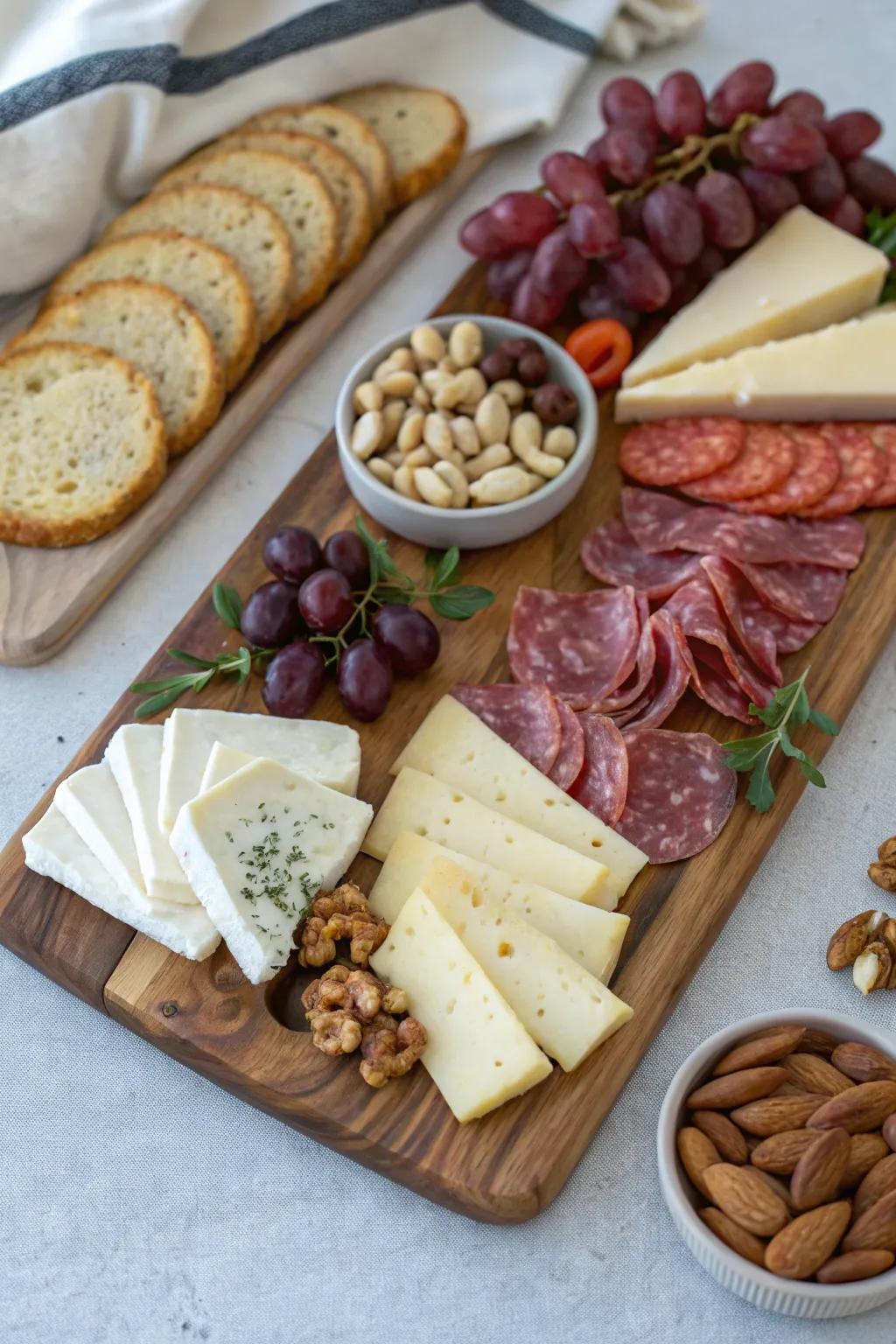 A charcuterie board that elevates the brunch experience.