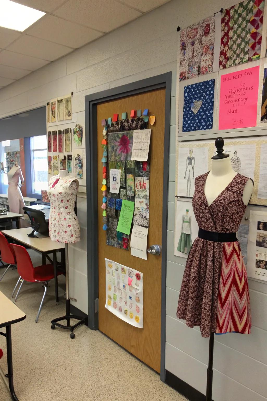 Step into elegance through a fashion-related career doorway.