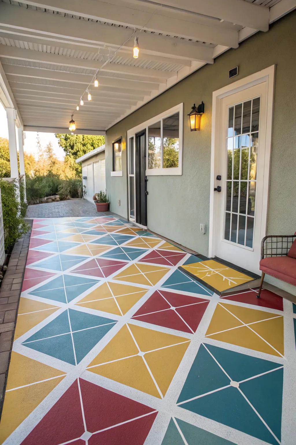 A painted deck can significantly alter the appearance of your patio.