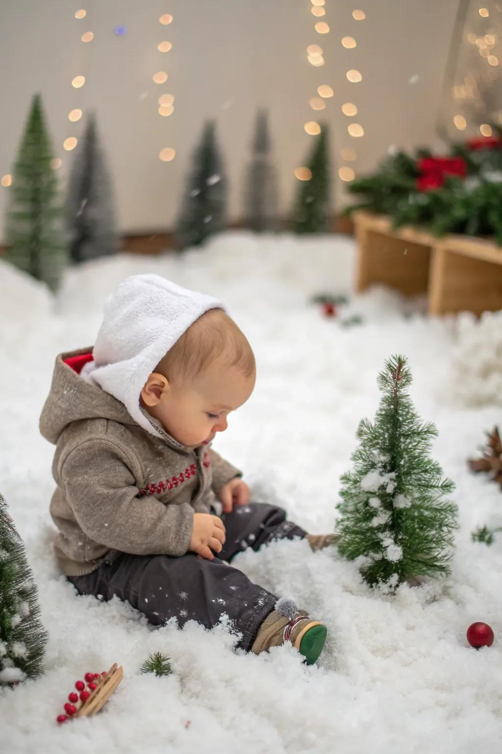 Step into a magical winter wonderland in order to host a dreamy photoshoot.