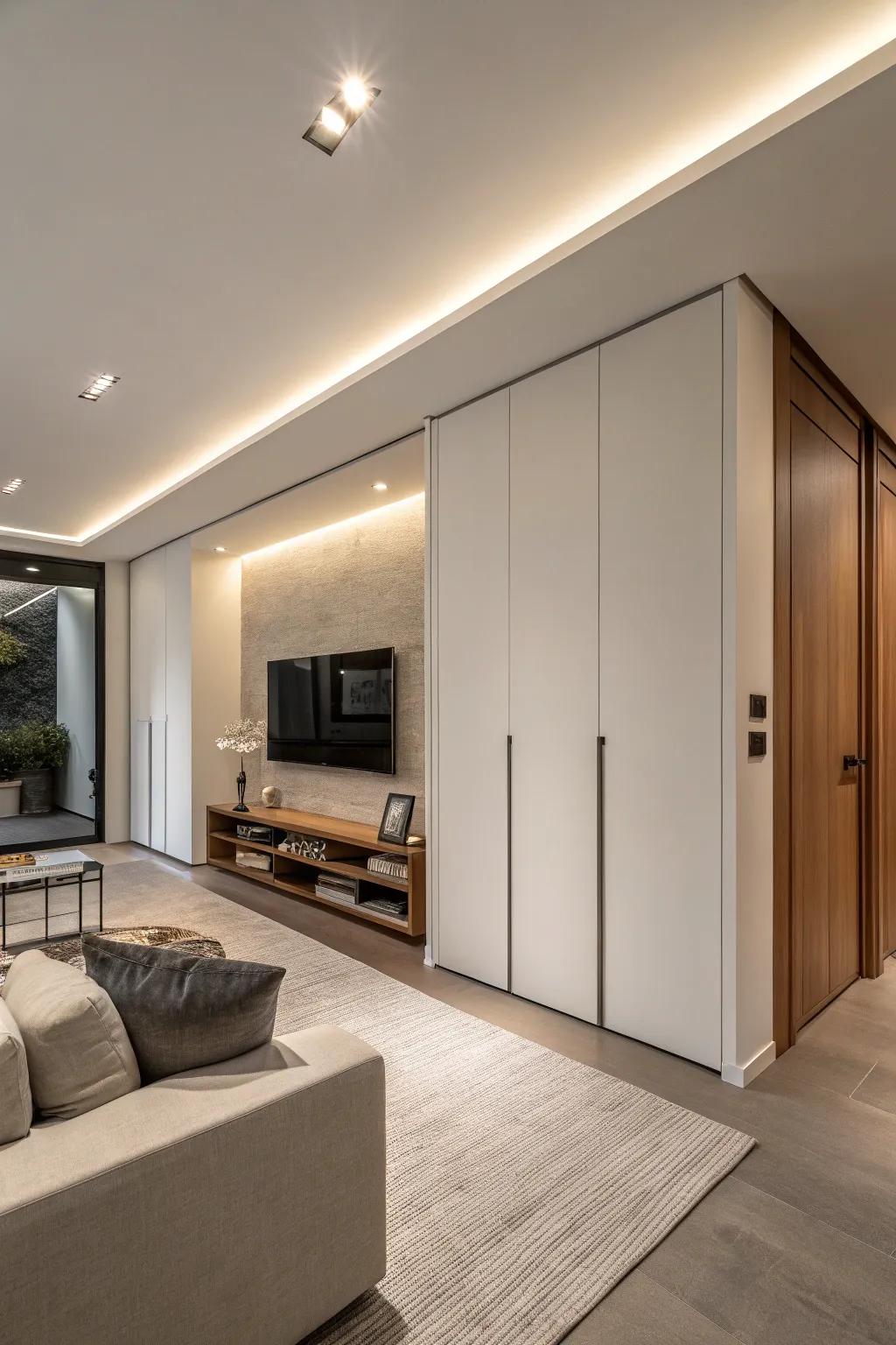 Hidden panels add an intriguing surprise element.