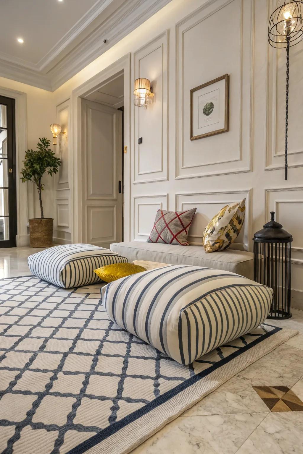 Unexpected stylings add a playful twist to coastal decor.