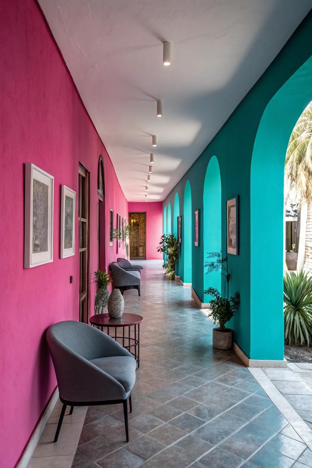 Unexpected hues have the ability to create a bold declaration.