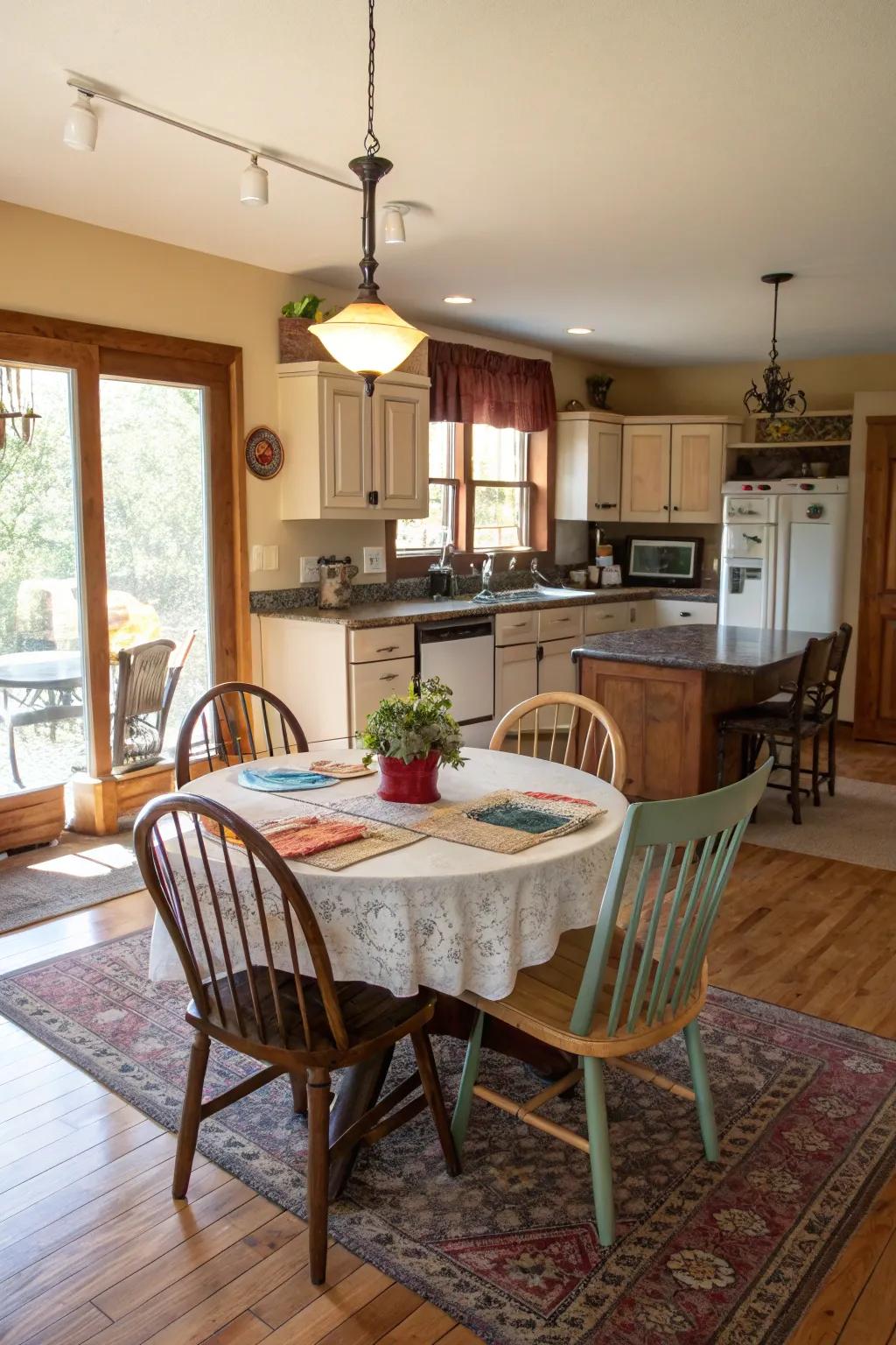 A spacious arrangement encouraging social interaction.