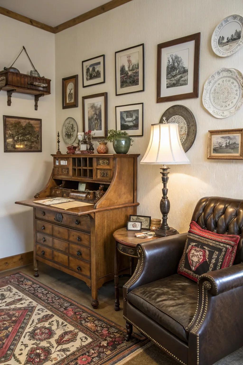 Classic treasures add a hint of history and personality.