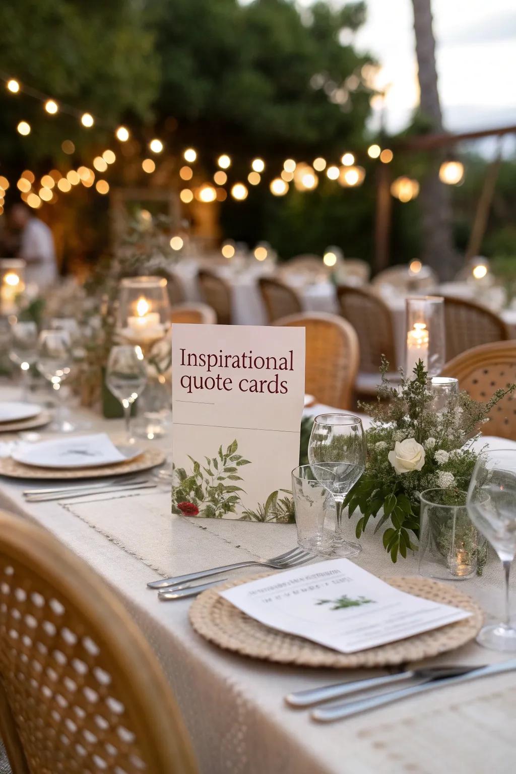 Inspire your attendees through significant quotations.
