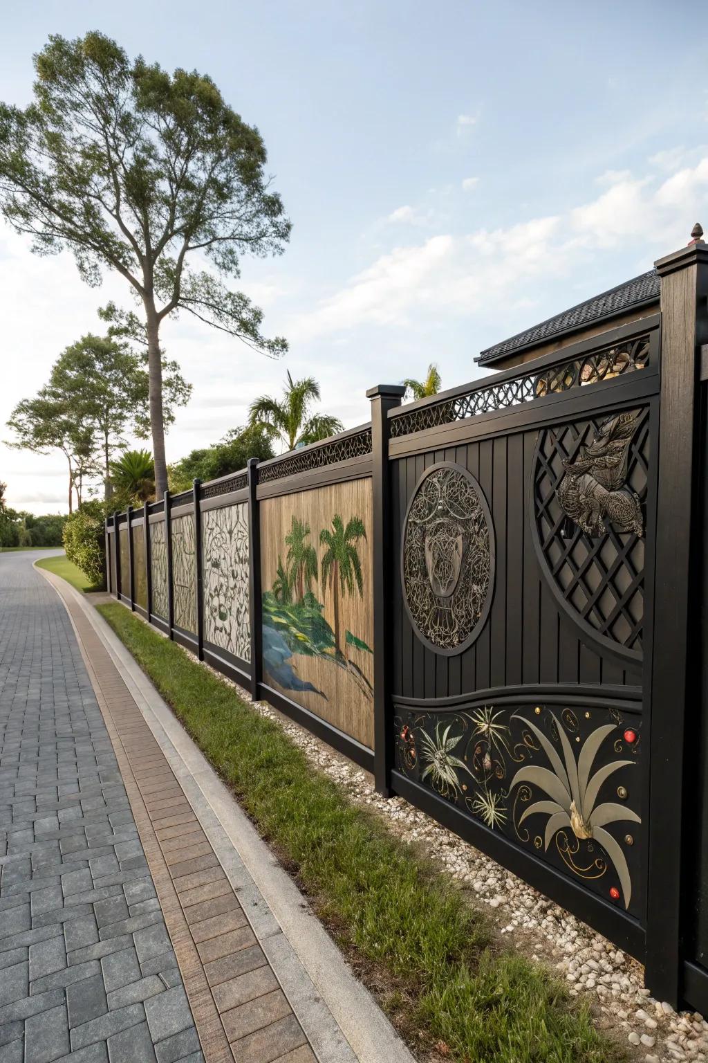 Custom designs make your fence a piece of art.