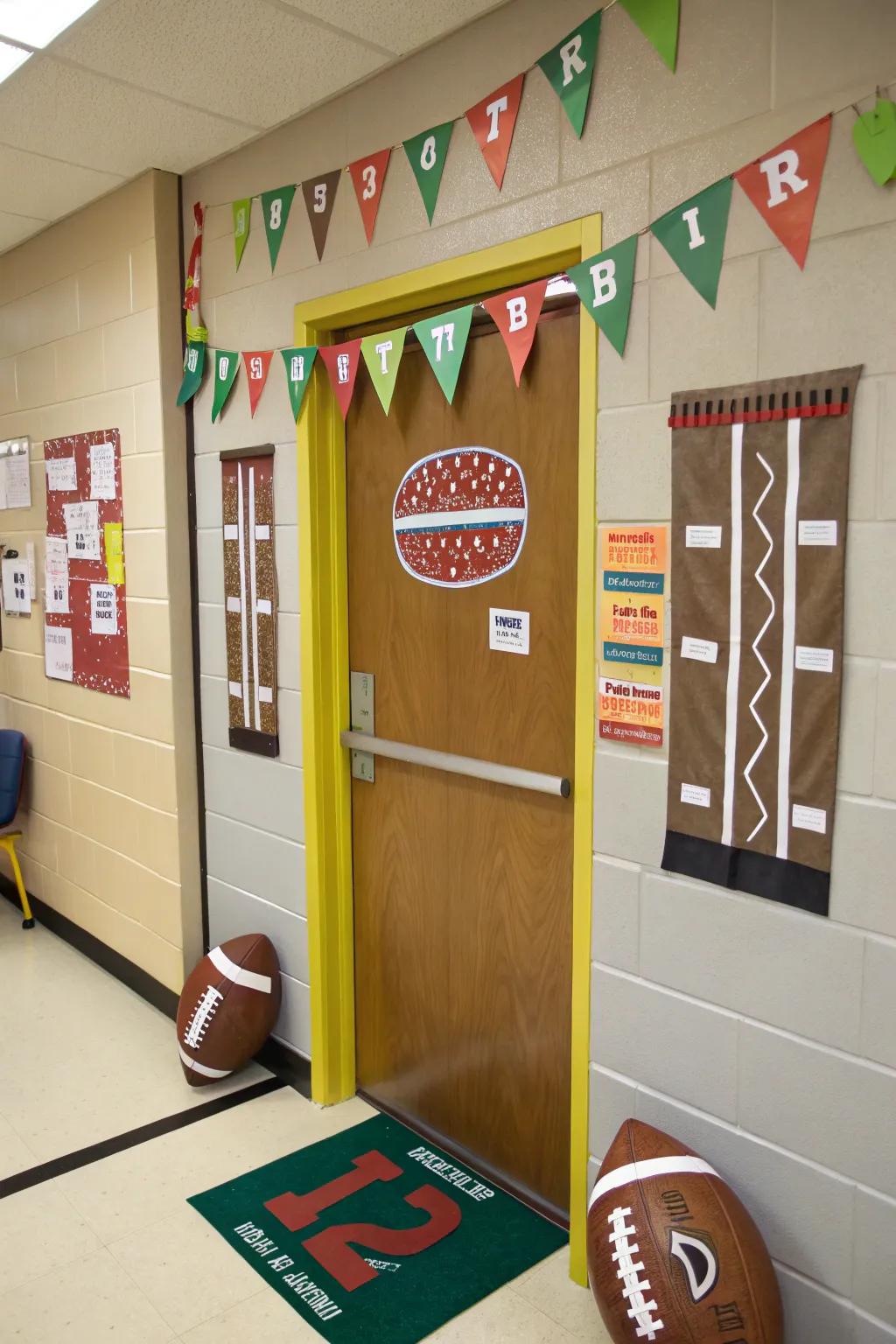 A sport-centered doorway theme for enthusiasts of seasonal sports.