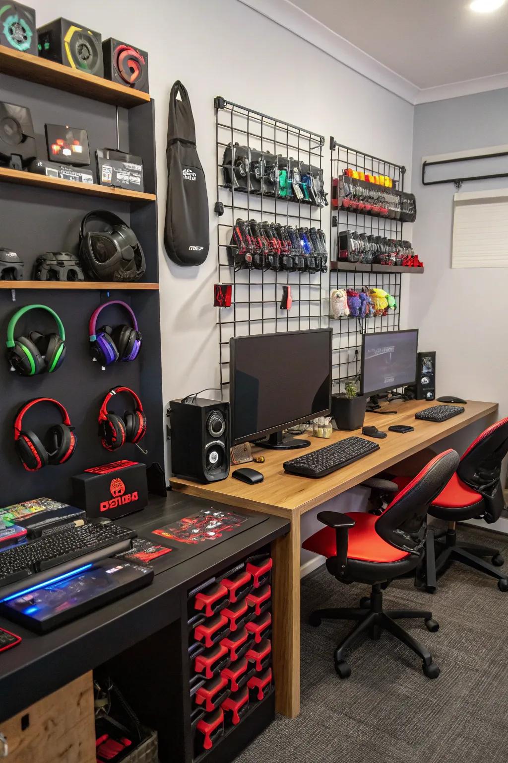 Keep essentials accessible and arranged.